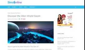 
							         Access the Alien World Sixam in The Sims 4 - Sims Online								  
							    