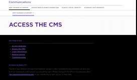 
							         Access the CMS - Arts & Science - NYU								  
							    