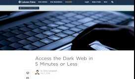 
							         Access the Dark Web in 5 Minutes or Less - Laissez Faire Books								  
							    