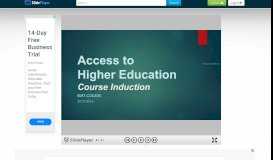 
							         Access to Higher Education Course Induction BURY COLLEGE ...								  
							    