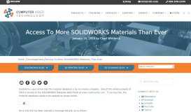 
							         Access To More SOLIDWORKS Materials Than Ever - Computer Aided ...								  
							    