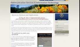 
							         Access to Services and Applications - ANR Communication Services								  
							    