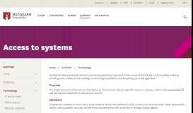 
							         Access to systems - Student Portal								  
							    