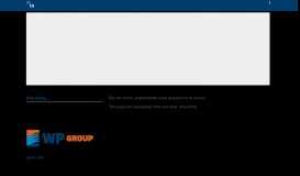 
							         Access to the internal web portal | Login | WP Group								  
							    