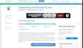 
							         Access topsmarkets.sumtotalsystems.com. Accero™ Self ...								  
							    