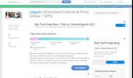 
							         Access uepg.br. Portal UEPG - Universidade Estadual de Ponta Grossa								  
							    