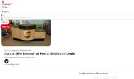 
							         Access UPS Enterprise Portal Employee Login | Andrew Miller ...								  
							    