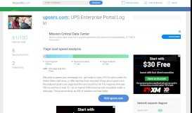
							         Access upsers.com. UPS Enterprise Portal Log In								  
							    