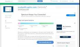 
							         Access vcuhealth.apihc.com. Centricity™ ShiftSelect®								  
							    