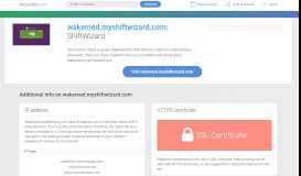 
							         Access wakemed.myshiftwizard.com. ShiftWizard								  
							    