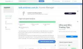 
							         Access web.embraer.com.br. Access Manager - Accessify								  
							    