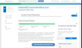 
							         Access webmail05.mycloudmailbox.com. Outlook Web App								  
							    