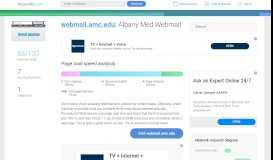 
							         Access webmail.amc.edu. Albany Med Webmail								  
							    