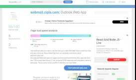 
							         Access webmail.cipla.com. Outlook Web App								  
							    