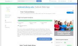 
							         Access webmail.devry.edu. Outlook Web App								  
							    
