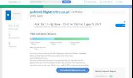 
							         Access webmail.flightcentre.co.uk. Outlook Web App								  
							    