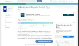 
							         Access webmail.genmills.com. Outlook Web App								  
							    