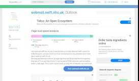 
							         Access webmail.nelft.nhs.uk. Outlook Web App								  
							    