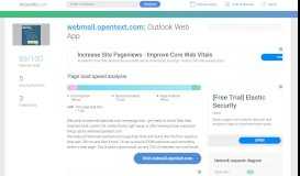
							         Access webmail.opentext.com. Outlook Web App								  
							    