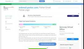 
							         Access webmail.parker.com. Parker Email Portal Login								  
							    