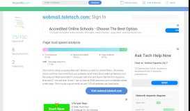 
							         Access webmail.teletech.com. Outlook Web App								  
							    