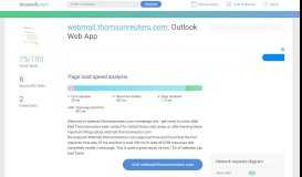 
							         Access webmail.thomsonreuters.com. Outlook Web App								  
							    
