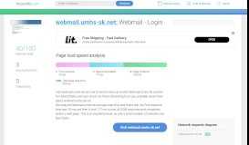 
							         Access webmail.umhs-sk.net. Webmail - Login								  
							    