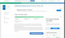 
							         Access webmail.zimmer.com. Outlook Web App								  
							    