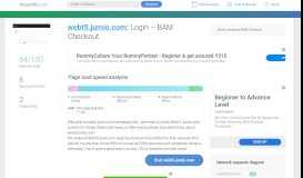 
							         Access webt5.jumio.com. Login – BAM Checkout								  
							    
