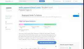 
							         Access wels.powerschool.com. Student and Parent Sign In								  
							    