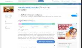 
							         Access wingnet.wingstop.com. Wingstop – Wing Net								  
							    