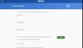 Geico Provider Portal Page