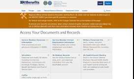 
							         Access Your Documents and Records - VA/DoD eBenefits								  
							    