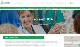 
							         accessCHOA - Children's Healthcare of Atlanta								  
							    