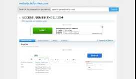 
							         access.genesishcc.com at Website Informer. Sign On. Visit Access ...								  
							    