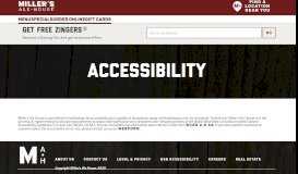 
							         Accessibility - Miller's Ale House								  
							    