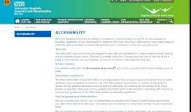 
							         Accessibility - University Hospitals Coventry & Warwickshire								  
							    