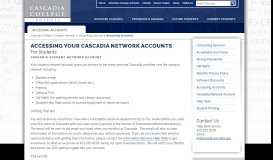 
							         Accessing Accounts - Cascadia College								  
							    