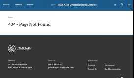 
							         Accessing Annual Data Update | Palo Alto Unified School District								  
							    