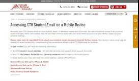 
							         Accessing CTU Student Email on a Mobile Device | CTU								  
							    