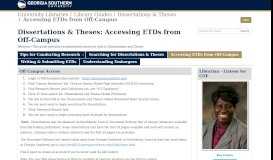 
							         Accessing ETDs from Off-Campus - Dissertations & Theses - Library ...								  
							    