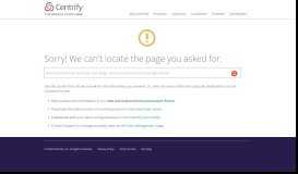 
							         Accessing favorites from the Centrify user portal								  
							    