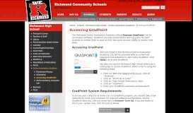 
							         Accessing GradPoint | Richmond Community Schools								  
							    