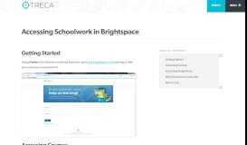 
							         Accessing Schoolwork in Brightspace - TRECA								  
							    
