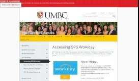 
							         Accessing SPS Workday - Human Resources - UMBC								  
							    