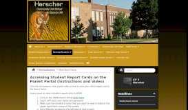 
							         Accessing Student Report Cards on the Parent ... - Herscher CUSD #2								  
							    