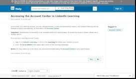 
							         Accessing the Admin Account Center in LinkedIn Learning | Learning ...								  
							    