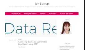 
							         Accessing the Azure WordPress Installation using FTP | Jen Stirrup								  
							    