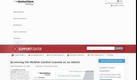 
							         Accessing the McAfee Control Console as an Admin ...								  
							    