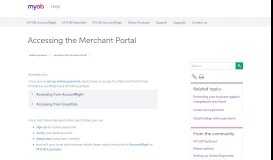 
							         Accessing the Merchant Portal - Online Payments - MYOB Help Centre								  
							    
